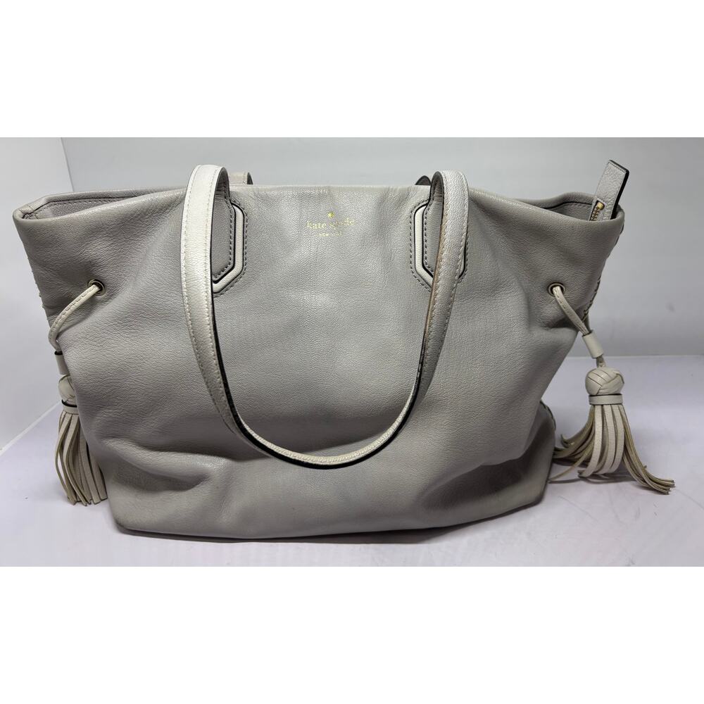 Kate Spade New York Pratt Street Brandice Hray White L at her Tote Shoulder Bag